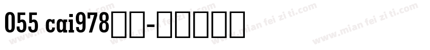 055 cai978字体字体转换